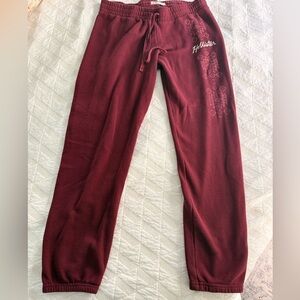 Vintage Hollister Burgandy Sweatpants for Women - Size M
